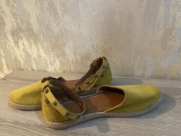 Туфли, 37.5, цвет - Желтый, Новый