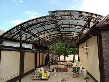 Навесы: Навес, Арочный, Металл, Поликарбонат — 5