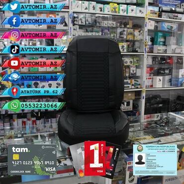 Oturacaq örtükləri: Oturacaq üçün cexol ( örtük, çexol ) istənilən avtomobilə var. Qiymət — 24
