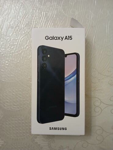 telefonlar samsunq: Samsung Galaxy A15, 128 ГБ, цвет - Черный, Гарантия, Сенсорный, Отпечаток пальца