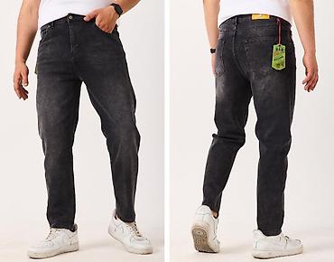 Джинсы: Мужские джинсы ROSSOJA - Посадка: средняя, классическая пятикарманная — 5