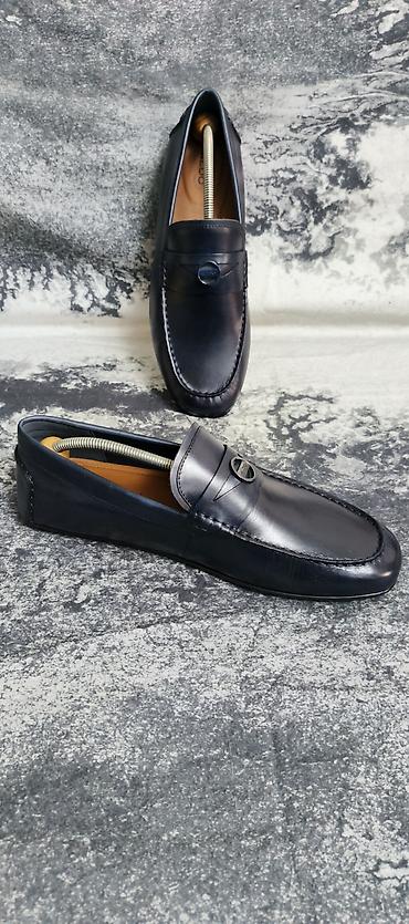 Ayaqqabılar: Кожаные макасины Голандского бренда ALDO . Размер 44 .Цвет синий — 5