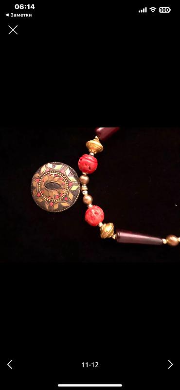 кораллы: Винтажные бусы из натуральных кораллов и камней. Эксклюзивная ручная — 3