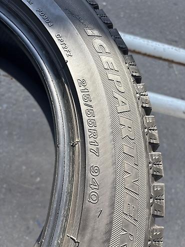 беспроцентная рассрочка авто: Шины 215 / 55 / R 17, Зима, Б/у, Комплект, Легковые, Япония, Bridgestone — 6