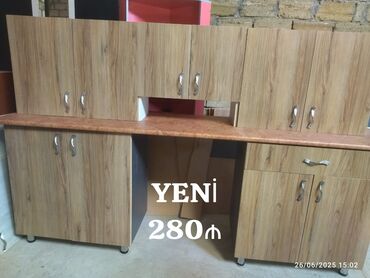 madeyra metbex stol stullari: *Mətbəx mebeli yenidir cəmi 280₼ təcili satılır‼️* Ölçü 2.25