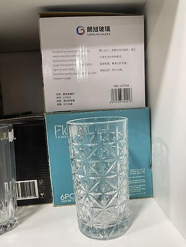glass: Stəkanlar, rəng - Mavi, Şüşə, 6 ədədli dəst — 2