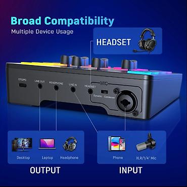 микшерный пульт behringer: 🎛️ FIFINE AmpliGame SC3 — 4-канальный RGB-микшер для профессионального — 5