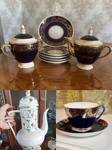 Çay dəsti, rəng - Göy, Farfor, 6 nəfərlik lalafo.az -da Çay dəsti, rəng - Göy, Farfor, 6 nəfərlik