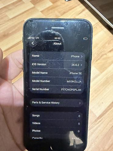 iphone 5c: IPhone SE 2020, 64 GB, Qara, Barmaq izi, Simsiz şarj — 5