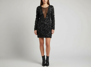 sukienka i długie kozaki: Sukienka damska, rozmiar S