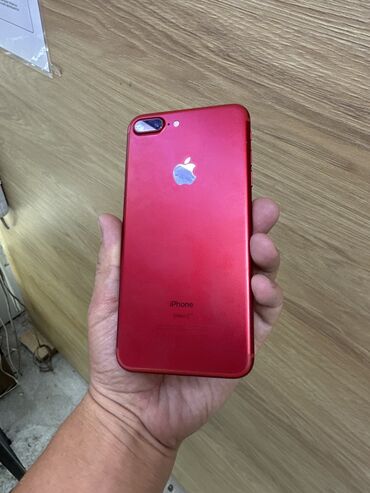 телефон 7: IPhone 7 Plus, Б/у, 128 ГБ, Красный, 100 %
