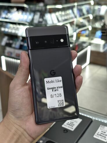 домашний роутер с сим картой: Google Pixel 6 Pro, Колдонулган, 128 ГБ, түсү - Кара, 2 SIM