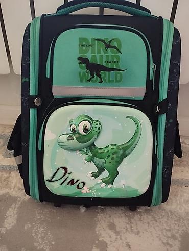 Аксессуарлар: Детский школьный ранец Dino - Жесткий каркас с формованной — 1