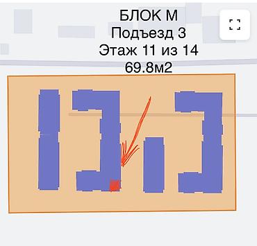без агенство: 2 комнаты, 69 м², Технопарк Элитка, 11 этаж, ПСО (под самоотделку) — 3