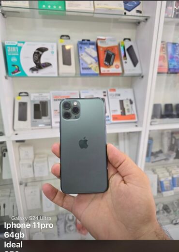 Apple iPhone: IPhone 11 Pro, 64 GB, Natural Titanium, Simsiz şarj, Face ID