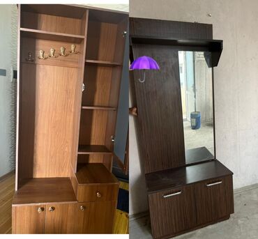 avropa qapıları xırdalan: İşlənmiş, 2 qapılı Düz dolab, Dəhliz dolabı