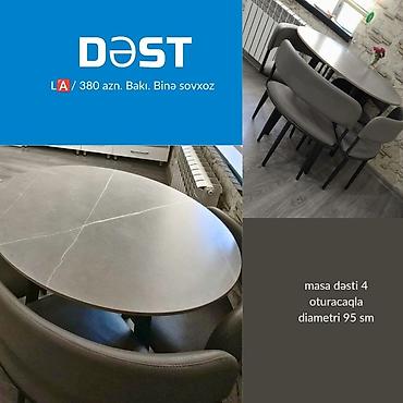 L🅰/ masa dəsti 4 oturacaqla 380 azn. Masanın diametri 95 sm ⁰⁶⁸¹ Binə lalafo.az -da L🅰/ masa dəsti 4 oturacaqla 380 azn. Masanın diametri 95 sm ⁰⁶⁸¹ Binə