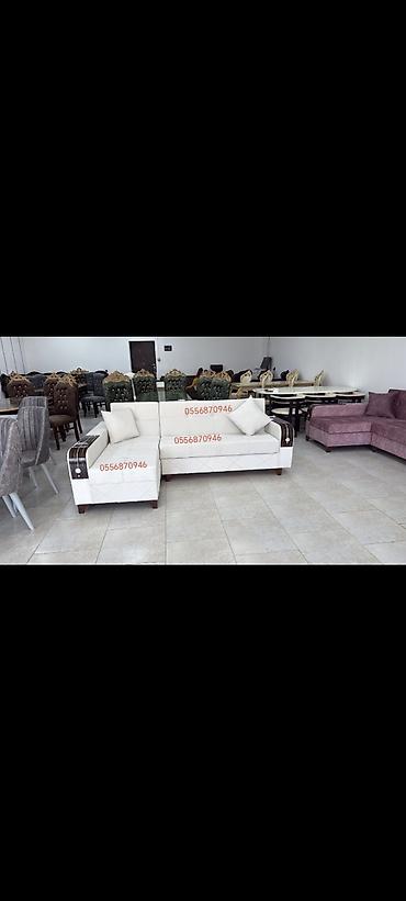 Sifarişlə divanlar: Künc divan, Qonaq otağı üçün, Parça, Bazalı, Açılan — 8