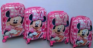 Rančevi, torbe i koferi: Dečiji koferi set – Minnie Mouse motiv - Set od 2 kofera u ružičastoj — 14