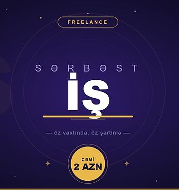 coban iş: Sərbəst işlərin yazılması, 10 səhifə 2 AZN — 1