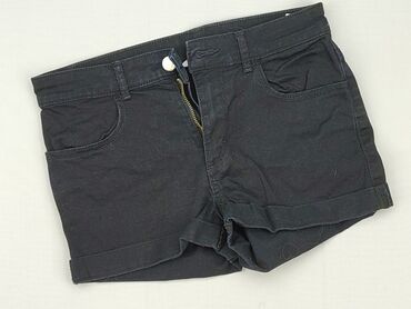 spodnie dzwony z wysokim stanem: Shorts, H&M, 11 years, 140/146, condition - Good