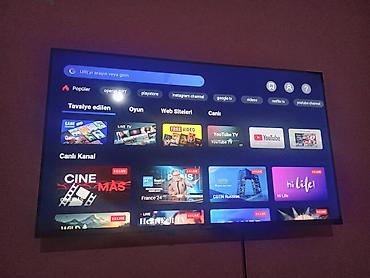 proyektor ekrani: 109 ekradi Smart TV – FICHER A20 pultu ilə Xüsusiyyətlər: - Smart — 1