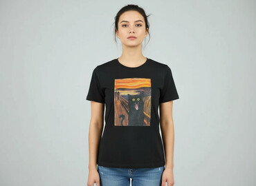 smog t shirt regular fit: T-shirt damski, rozmiar M