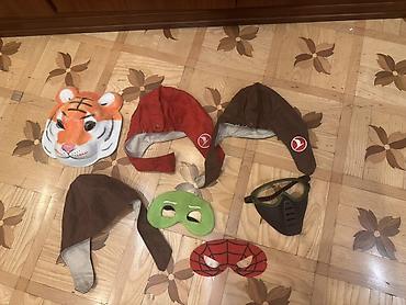 mop dəsti: Uşaq tematik aksesuarları dəsti - Pələng maskası (tam üz üçün, yüngül — 1
