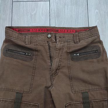 Брюки: Мужские брюки, L, Б/у, цвет - Коричневый, Самовывоз, Бесплатная доставка, Платная доставка — 4