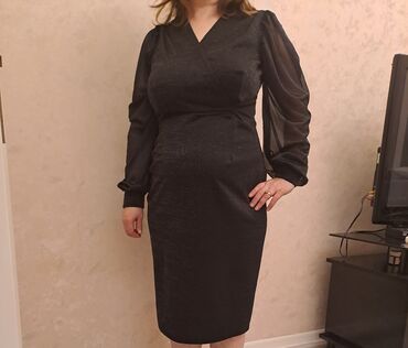 abaya: Вечернее платье, Миди, 4XL (EU 48)