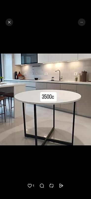 study table: Столдор ашкана үчүн 90*90 бийиктиги 75 см — 6
