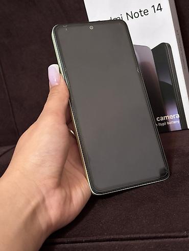 чехол на redmi note 8: Redmi, Redmi Note 14, Б/у, 256 ГБ, цвет - Зеленый, 2 SIM — 4