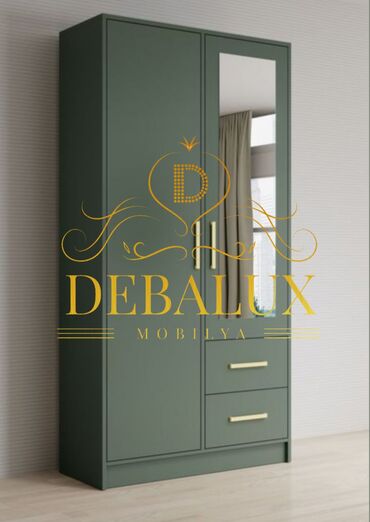 Dolablar: Yeni, Açılan, 2 qapılı Düz dolab, Qarderob, paltar dolabı, Azərbaycan — 28