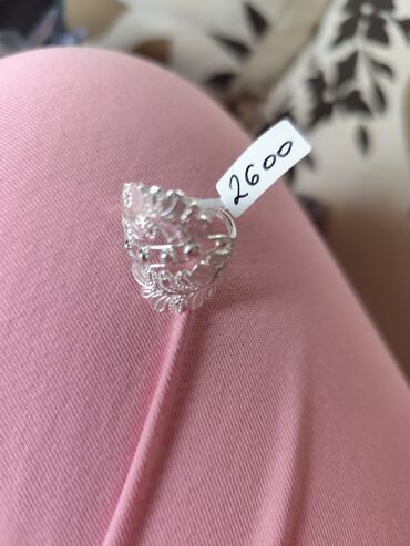 Setovi nakita: Srebrni set nakita – prsten i minđuše - Materijal: srebro (boja — 3