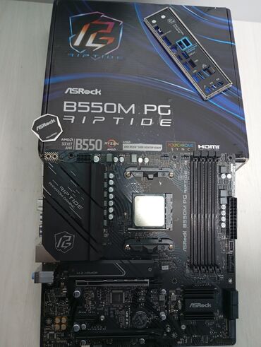 Настольные ПК и рабочие станции: Материнская плата, Б/у, ASRock, AM4, Micro-ATX, Для ПК