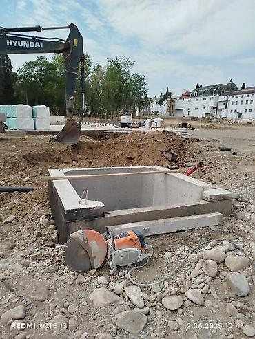 Beton işləri: #Betonkesme #betondeşmə Beton kubik kərpic - dən kəsim deşim — 2