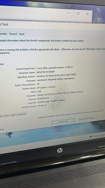 HP: HP Laptop 17-by3xxx – 17.3" (FHD) böyük ekranlı noutbuk - Prosessor — 3