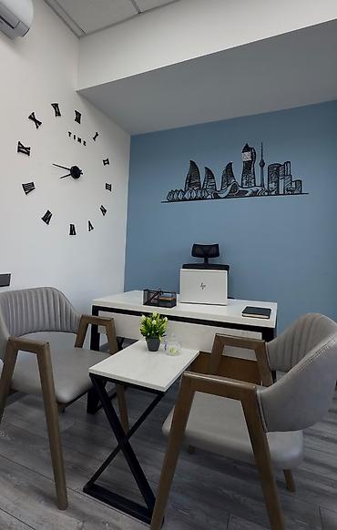 Ofis mebel dəsti – “Loft” üslubunda ünvan Badamdar 2 dəst - (4 stul