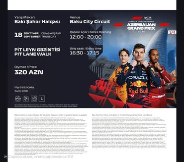 Dayələr: Məhsul: Formula 1 Qatar Airways Azerbaijan Grand Prix 2025 – Pit Lane