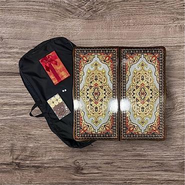 №: 13997 Məhsulun adı: Nərd dəsti, dikt və qoz ağacından, hədiyyəlik