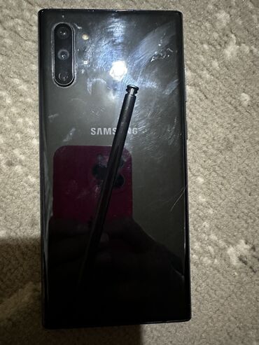 samsung galaxy a30: Samsung Note 10 Plus, Б/у, 256 ГБ, цвет - Черный, 1 SIM