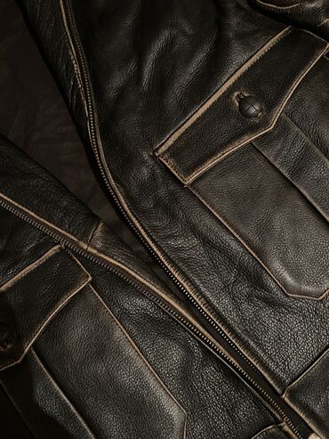 Kurtkalar: Tebiyi yunwaq heqiqi deri kurtka L razmer menim boyum 183/ceki 84 190 — 4