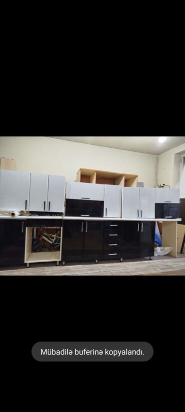Mətbəx mebeli: Metbex mebeli satilir olcu 4 metre yaxindir uzerinde qaz 2 li moyka