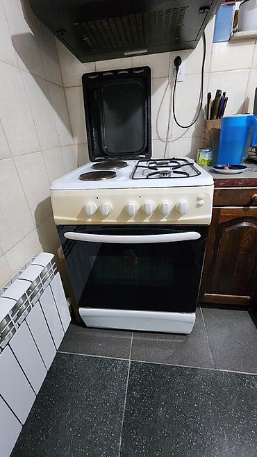 Ашкана плиталары жана мештер: Комбинированная кухонная плита 50×60 см. - Варочная поверхность: 2 — 1