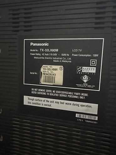 optimal outlet: Panasonic LCD televizor + şüşə TV stendi dəsti Televizor: - — 3