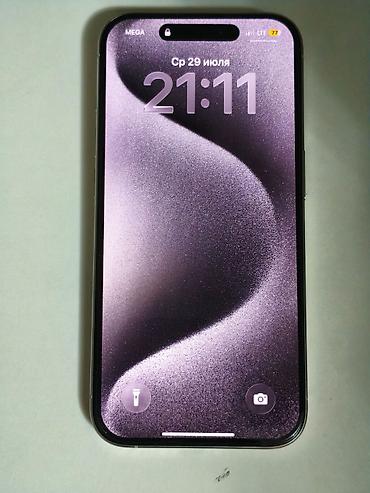 январи 5 1: IPhone 15 Pro, Б/у, 128 ГБ, White Titanium, Кабель, 83 % — 3