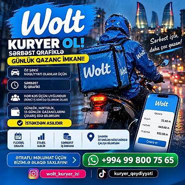 evde online iş: Sürücü-kuryer tələb olunur, Şəxsi nəqliyyat vasitəsi ilə, Gündəlik ödəniş, Təcrübəsiz — 1
