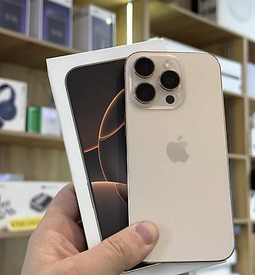 ikinci el macbook: IPhone 16 Pro, 256 GB, Desert Titanium, Zəmanət, Sənədlərlə, Simsiz şarj — 1