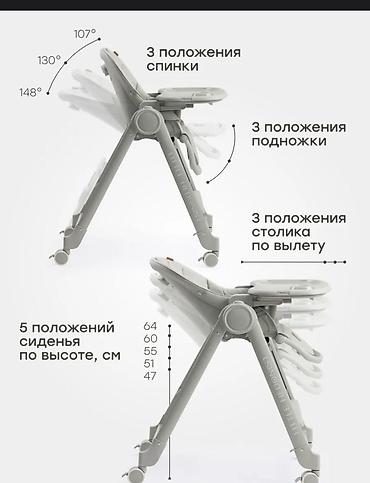 happy baby: Детский стульчик для кормления happy baby - Регулировки: - 3 — 4