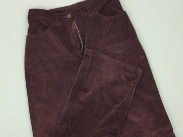 spodnie woskowane beż: Material trousers for women, size M (EU 38)
